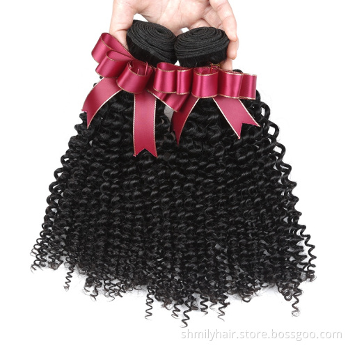 Unprocessed Wholesale Bundle Virgin Hair Vendors,100% Human Hair Virgin Brazilian Cuticle Aligned Hair Kinky Curly Bundles